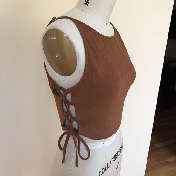 NWOT LF suede crop - Picture 2 of 4